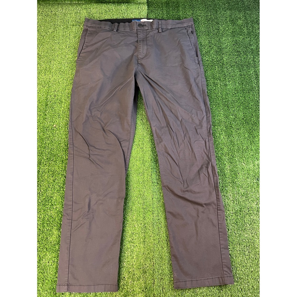 Old Navy Ultimate Tech Slim Built-In Flex Pants Mens 38x32 Charcoal Gray Chinos